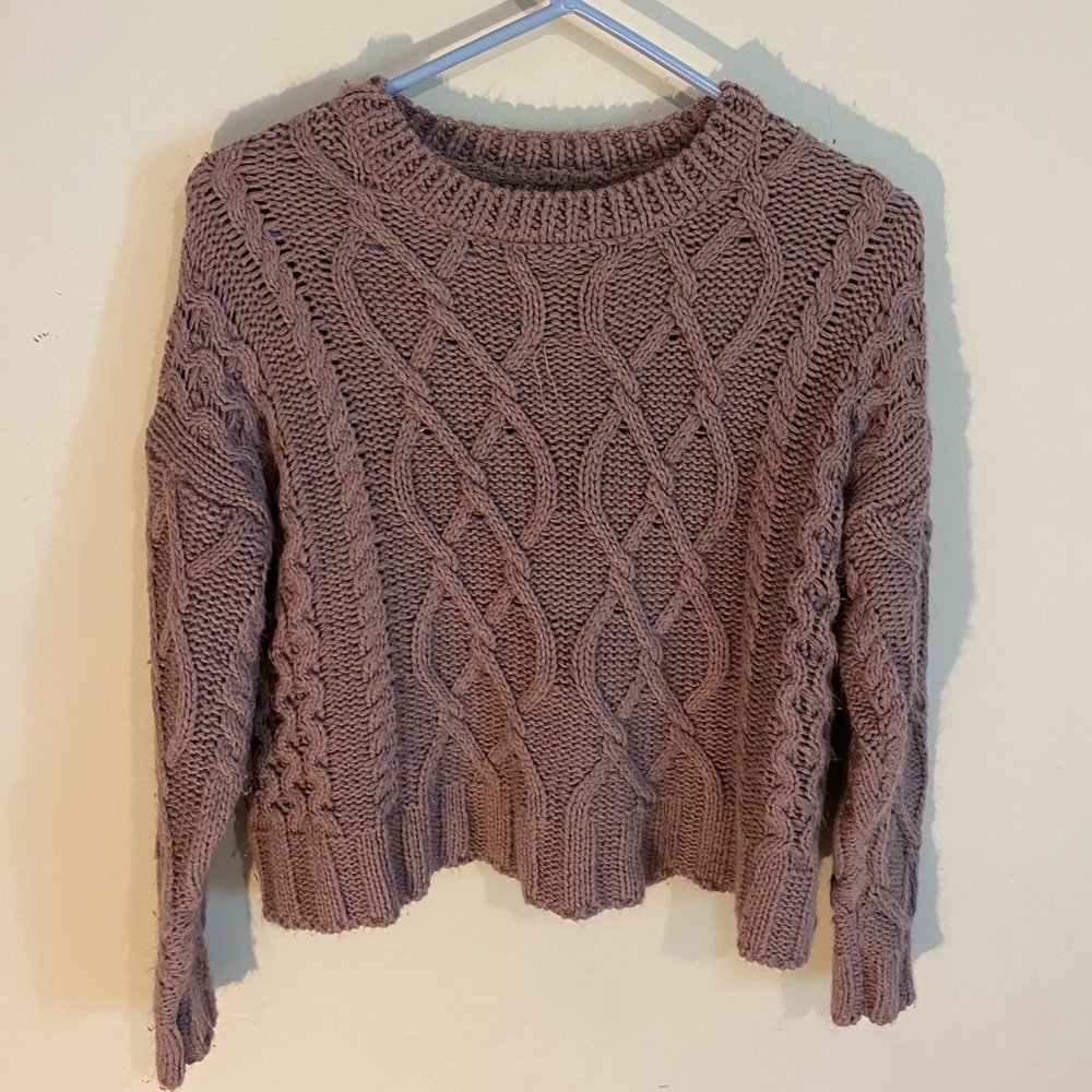 Purple knit sweater